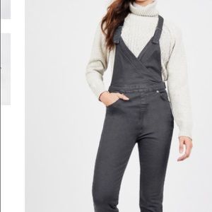 BCBGeneration Vintage Plunge Front Skinny Overall